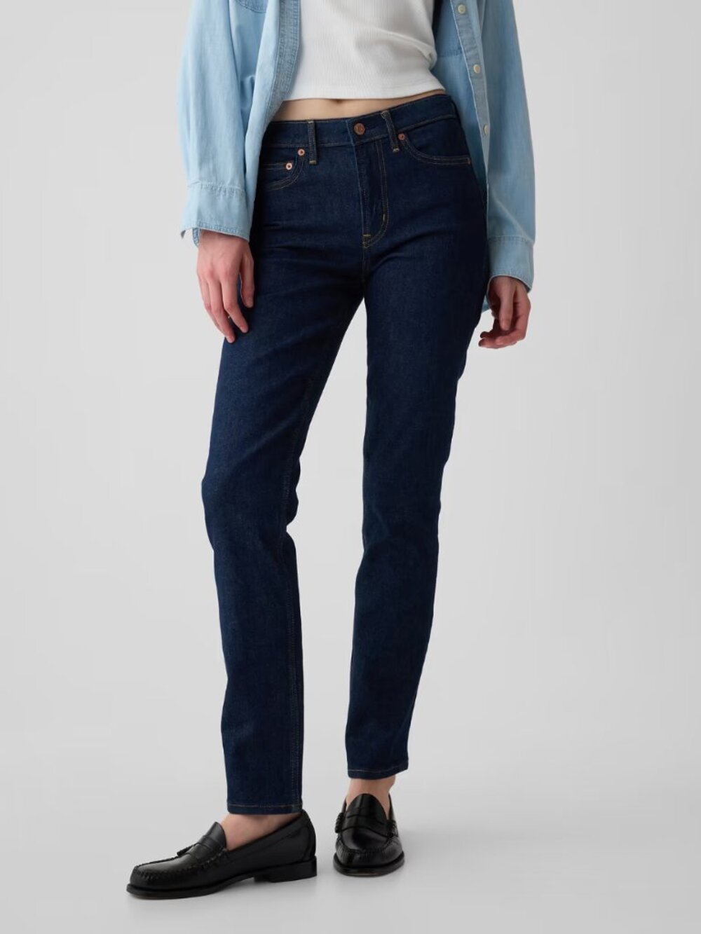 NWT GAP Mid Rise Vintage Slim Jeans — Rinse Wash, Size 27 (4R)